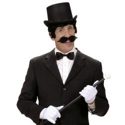 Čierny retro fúzik